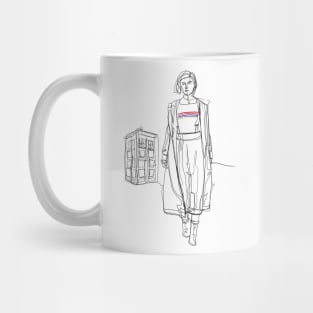 Scribble of the 13th doctor Mug